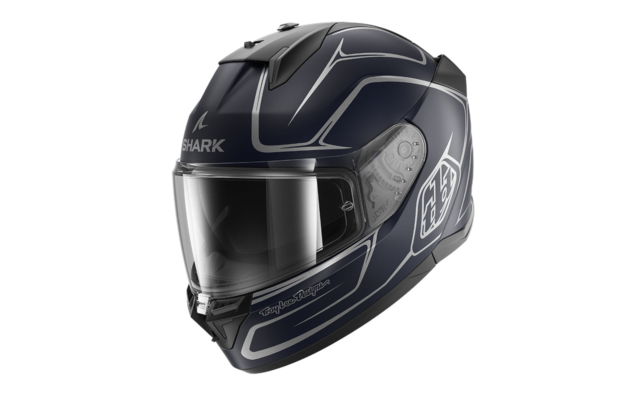 CAPACETE SHARK D-SKWAL 3 TLD DRONE MAT AZUL/PRATA (BSB) - L -