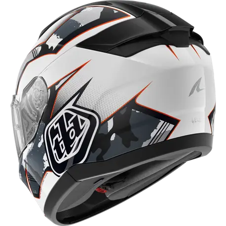 CAPACETE SHARK RIDILL 2 TLD MATRIX BRANCO/PRATA/VERMELHO (WSR) - L -