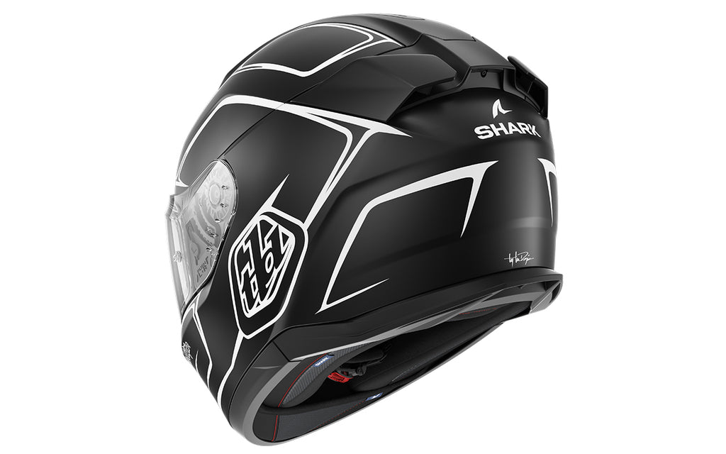 CAPACETE SHARK D-SKWAL 3 TLD DRONE MAT PRETO/BRANCO (KWK) - XS -