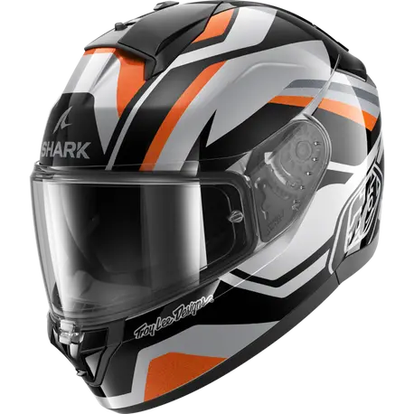 CAPACETE SHARK RIDILL 2 TLD APEX PRATA/PRETO/LARANJA (SKO) - XL -