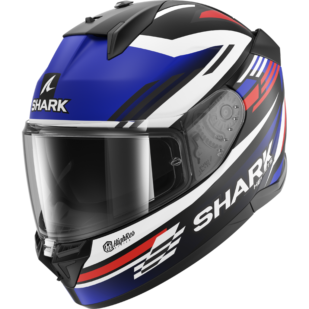 CAPACETE SHARK D-SKWAL 3 FIRSTLAP MAT PRT/AZUL/VERM (KBR) - M -