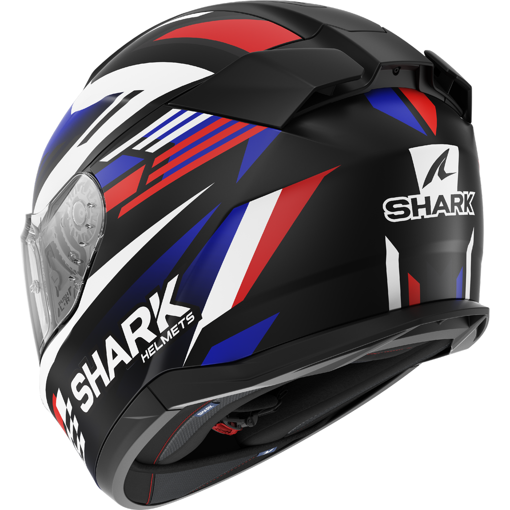 CAPACETE SHARK D-SKWAL 3 FIRSTLAP MAT PRT/AZUL/VERM (KBR) - M -