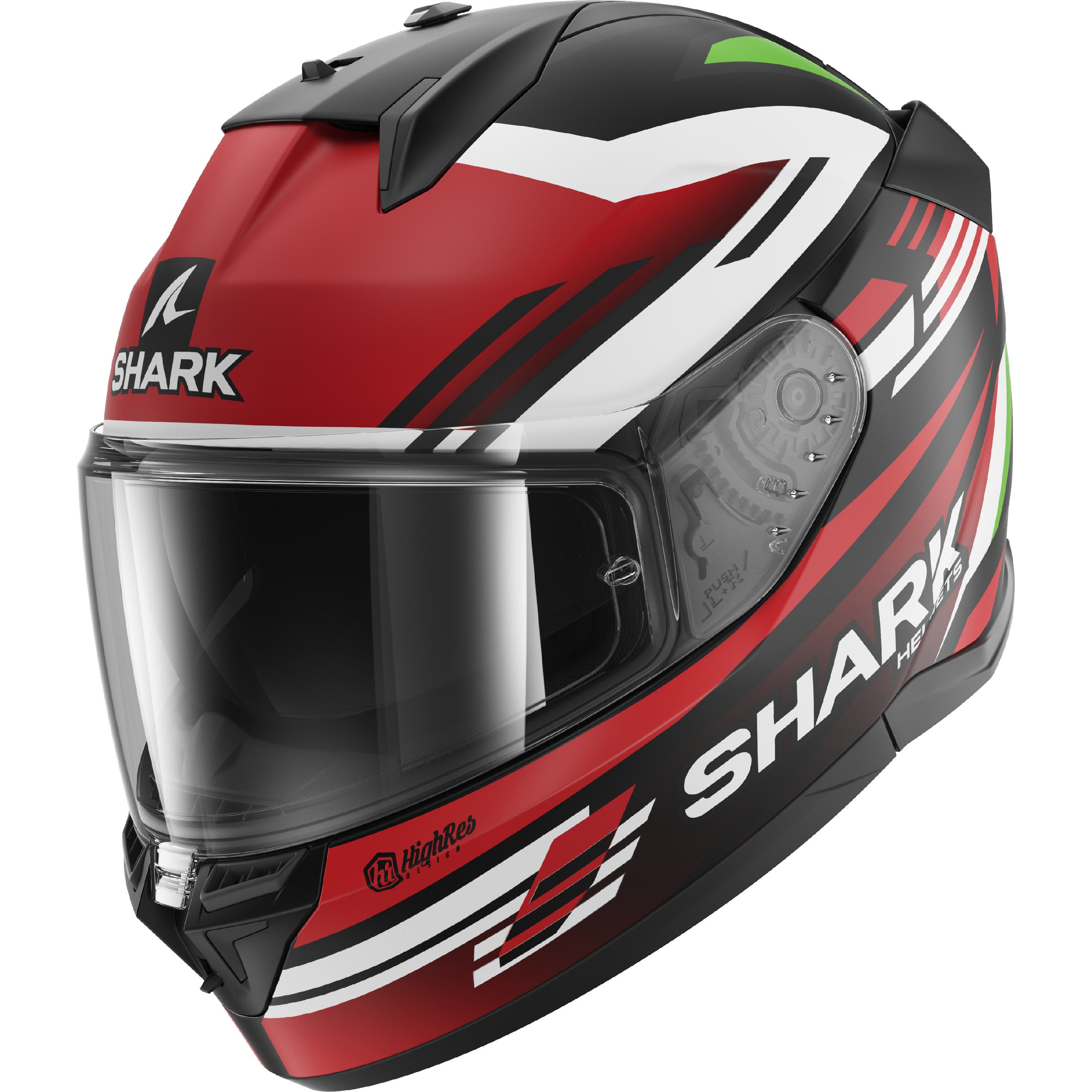 CAPACETE SHARK D-SKWAL 3 FIRSTLAP MAT PRT/VRM/VRD (KRG) - L -