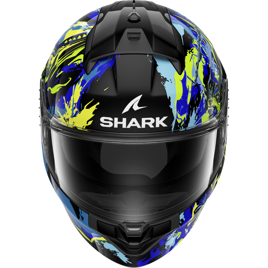 CAPACETE SHARK RIDILL 2 RAGING BEAST PRETO/AZUL/VERDE (KBG) - L -