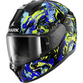 CAPACETE SHARK RIDILL 2 RAGING BEAST PRETO/AZUL/VERDE (KBG) - XL -