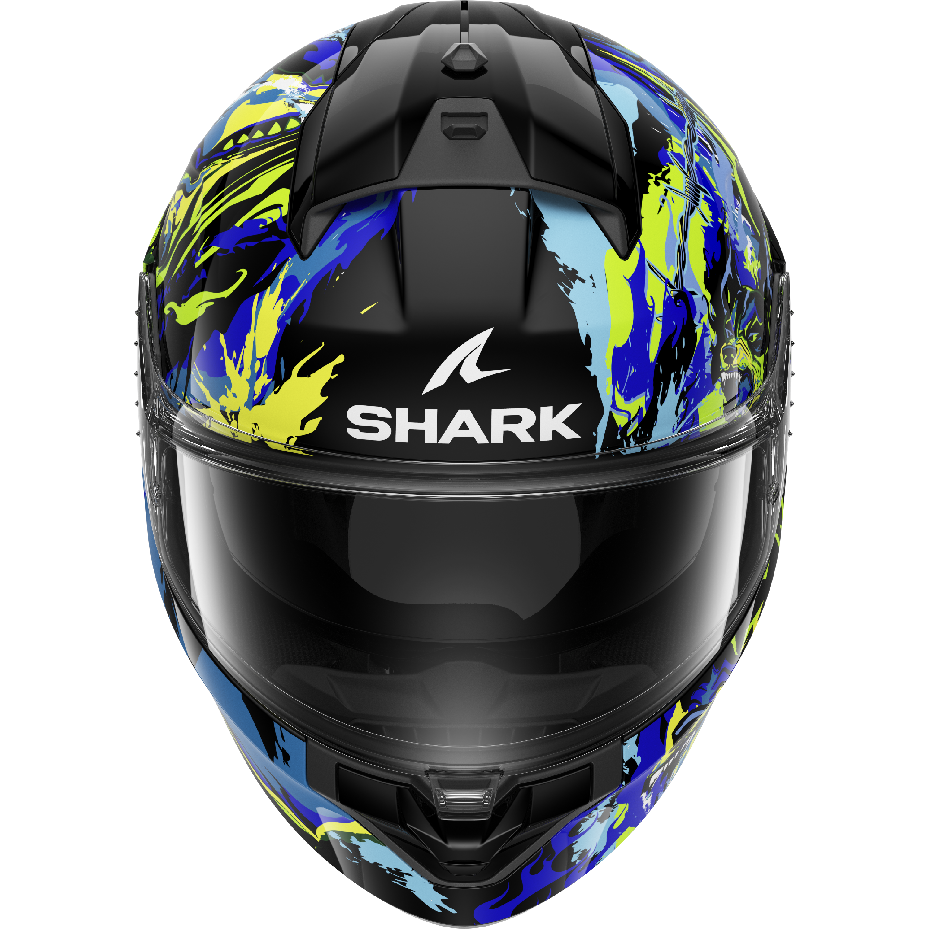 CAPACETE SHARK RIDILL 2 RAGING BEAST PRETO/AZUL/VERDE (KBG) - XL -