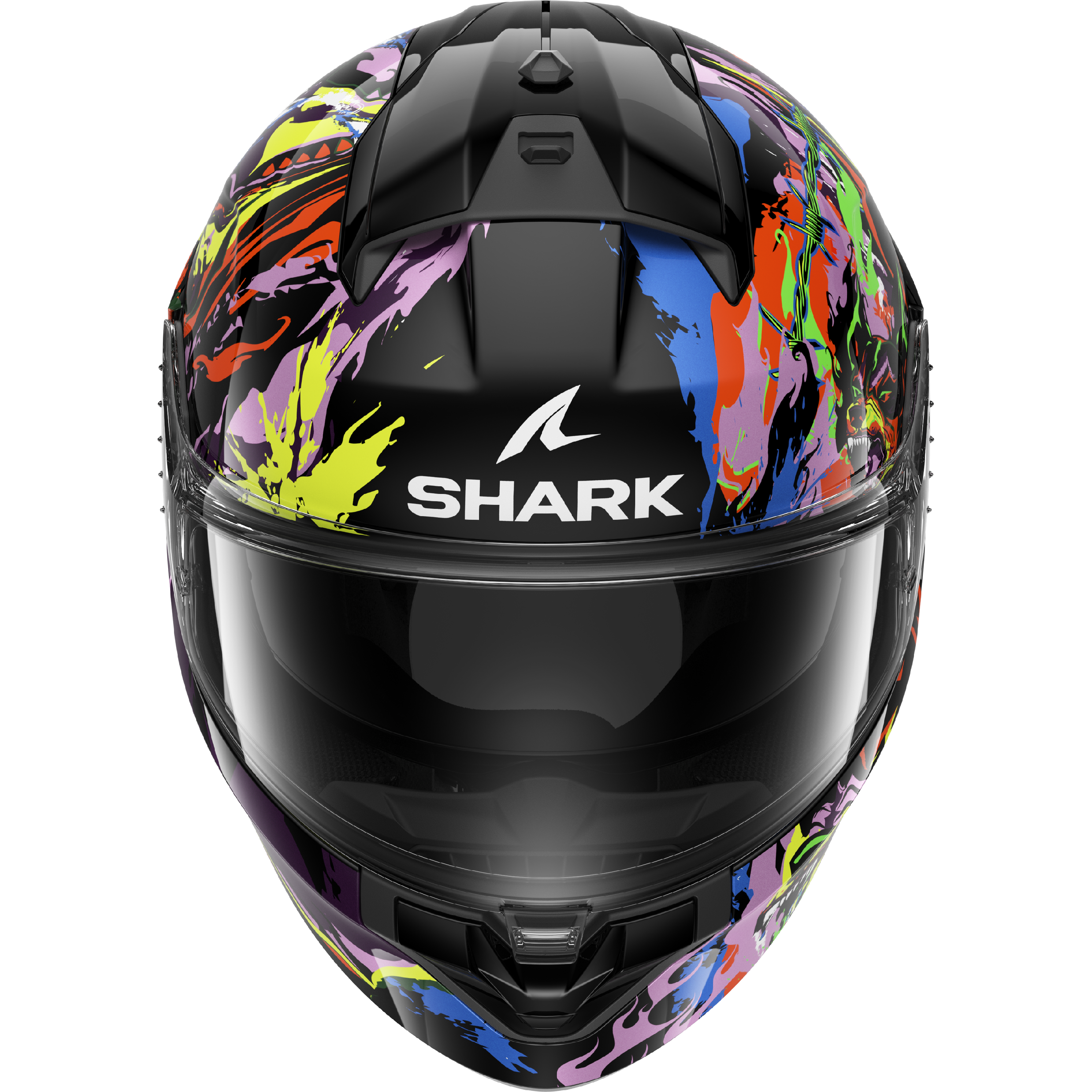 CAPACETE SHARK RIDILL 2 RAGING BEAST PRETO/ROSA/AMARELO (KVY) - S -