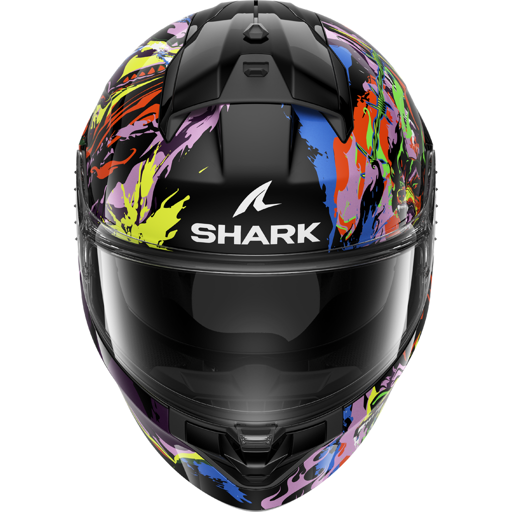 CAPACETE SHARK RIDILL 2 RAGING BEAST PRETO/ROSA/AMARELO (KVY) - XL -