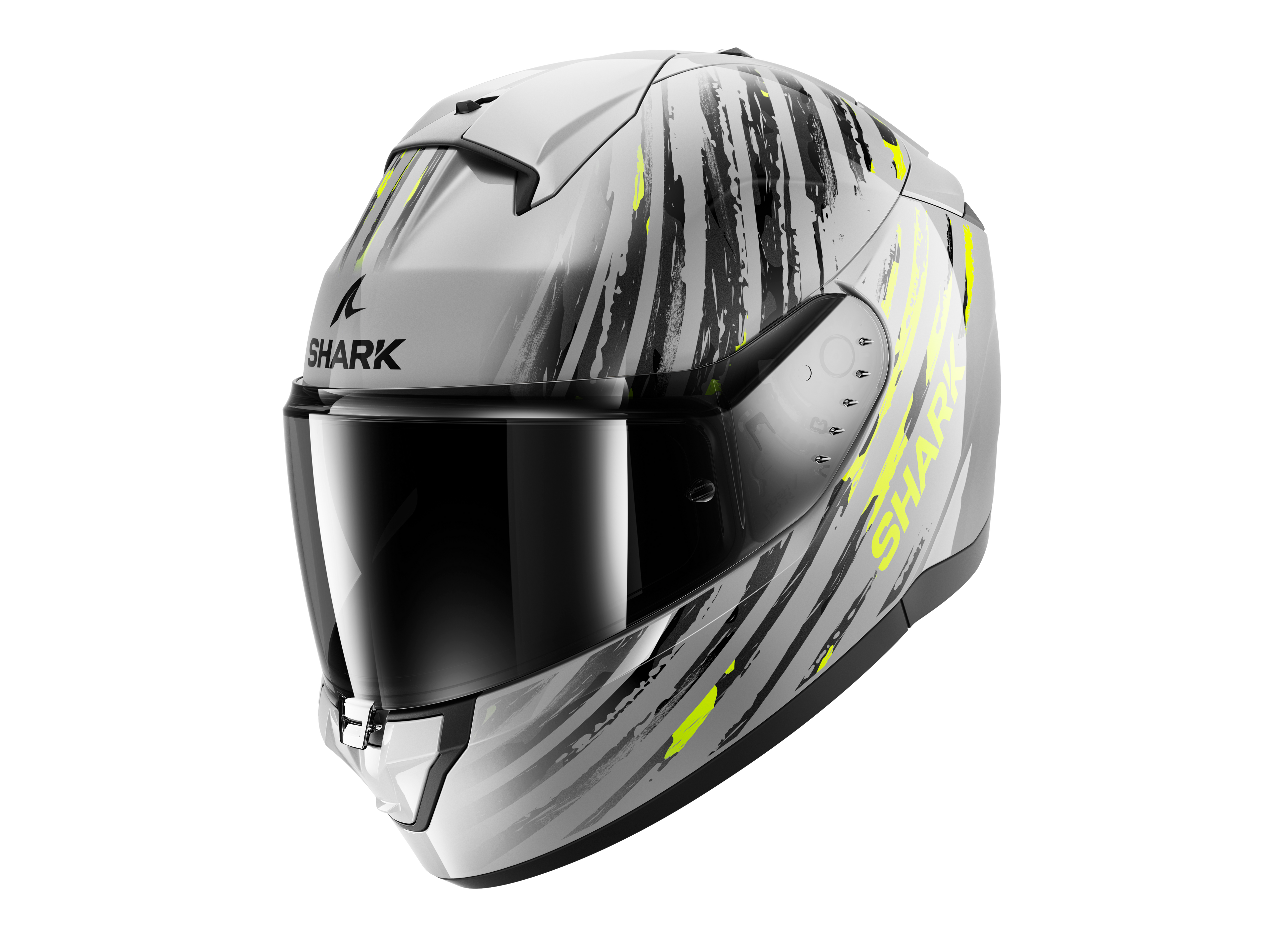 CAPACETE SHARK RIDILL 2 ASSYA PRATA/ANTRACITE/AMARELO (SAY) - XL -