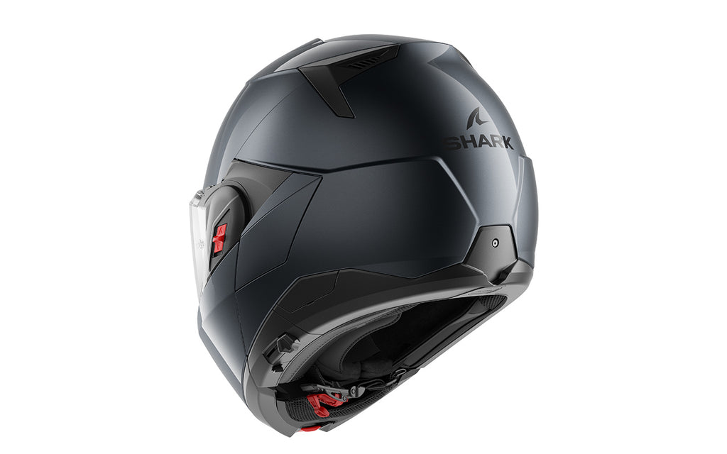 CAPACETE SHARK OXO BLANK CINZA ESCURO (A05) - M -
