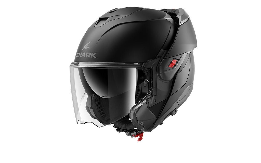 CAPACETE SHARK OXO BLANK PRETO MAT (KMA) - M