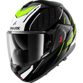 CAPACETE SHARK OXO RYDGER PRETO/BRANCO/AMARELO (KWY) - M -