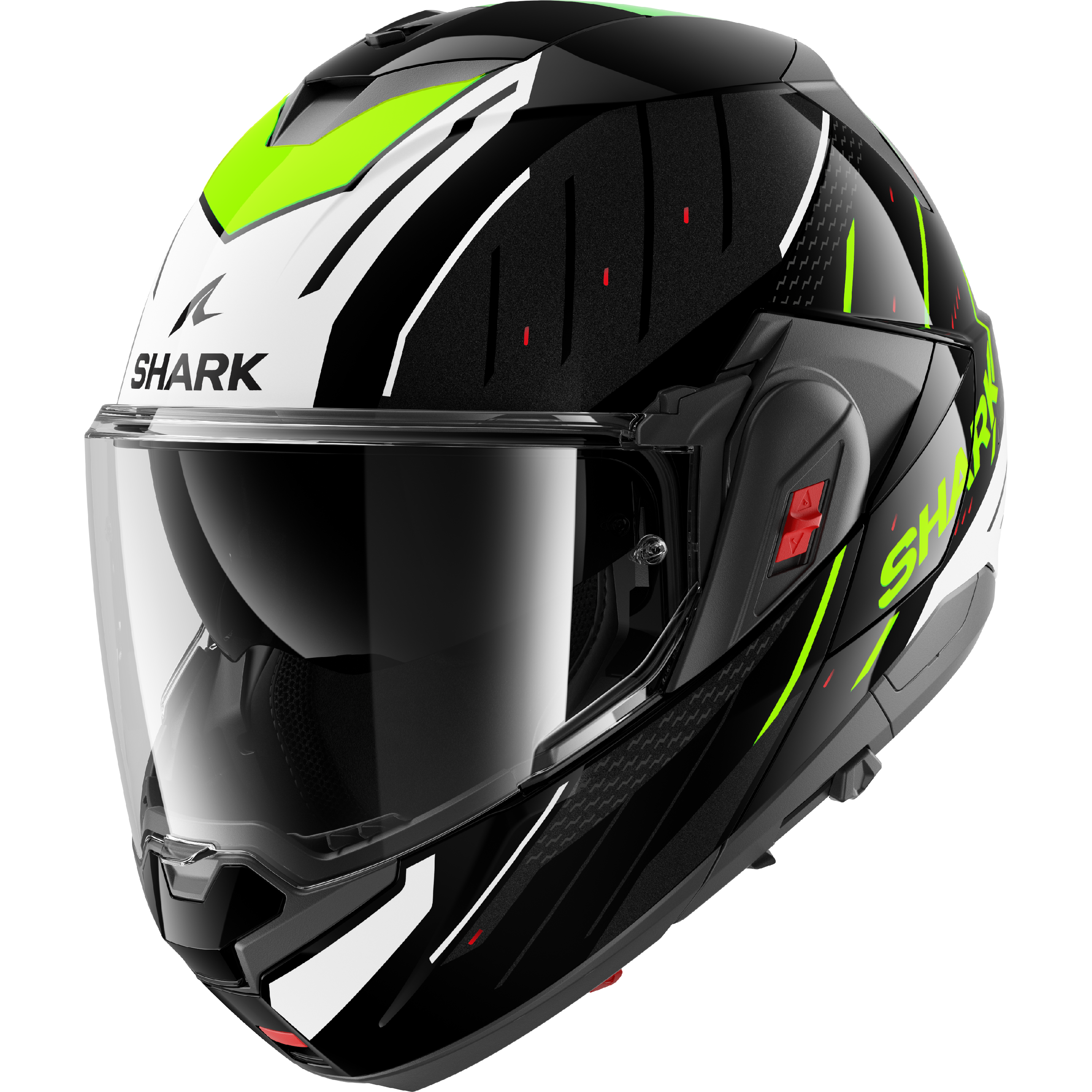 CAPACETE SHARK OXO RYDGER PRETO/BRANCO/AMARELO (KWY) - M -