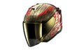 CAPACETE SHARK SKWAL i3 JET VENUM PRETO/VERMELHO/DOURADO (KRQ) - M -