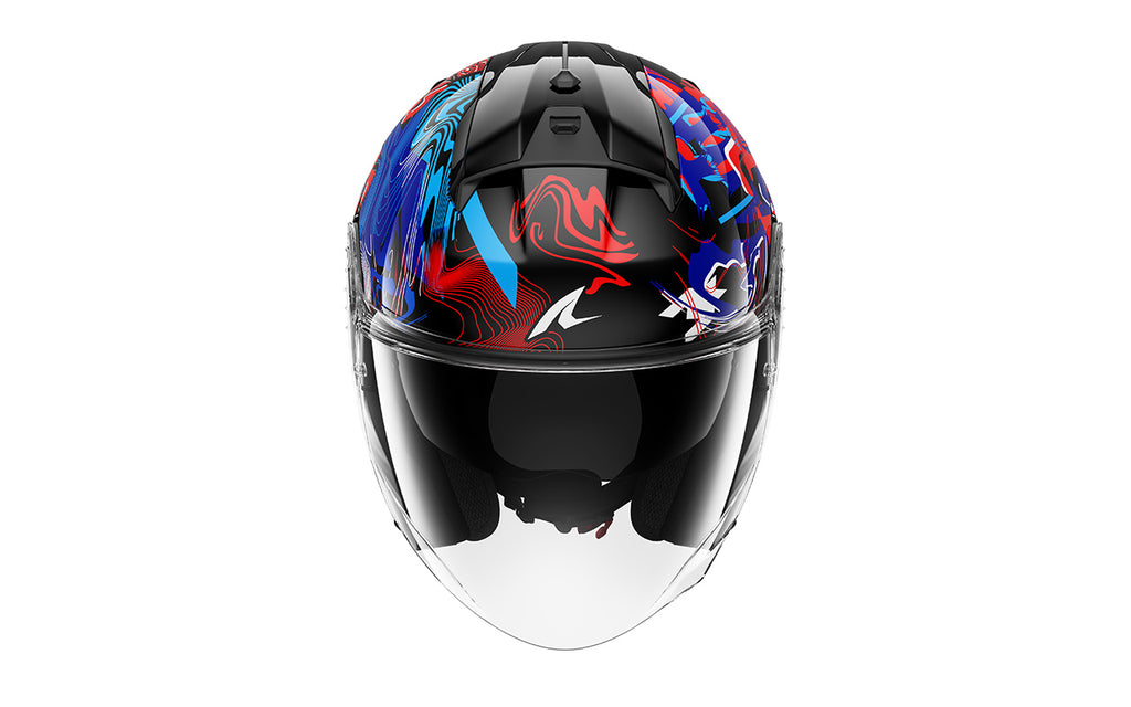 CAP SHARK SKWAL JET PRANZ PRETO/AZUL/VERMELHO (KBR) - M -