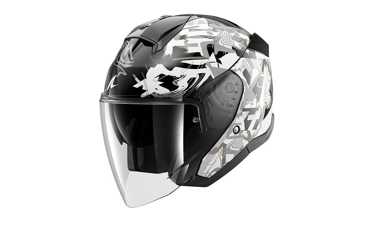 CAP SHARK SKWAL JET PRANZ PRETO/BRANCO/DOURADO (KWQ) - M -