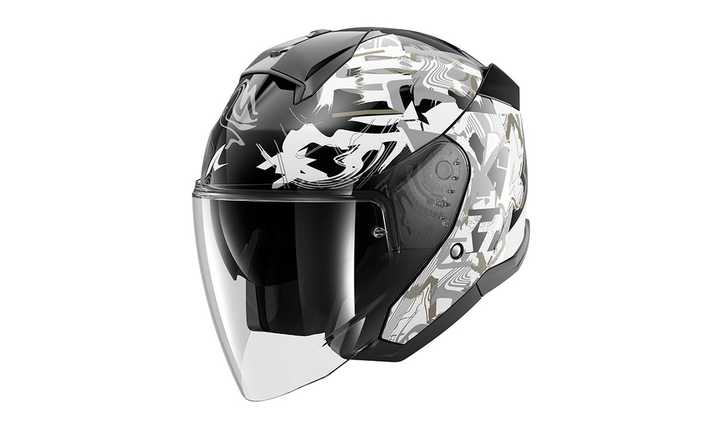 CAP SHARK SKWAL JET PRANZ PRETO/BRANCO/DOURADO (KWQ) - L -