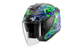 CAP SHARK SKWAL JET PRANZ MAT PRETO/VERDE/AZUL (KGB) - L -