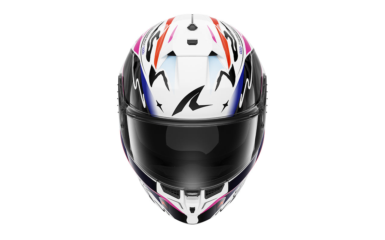 CAPACETE SHARK SKWAL CUP SPEED-FANCY BRANCO/PRETO/LARANJA (WKO) - L