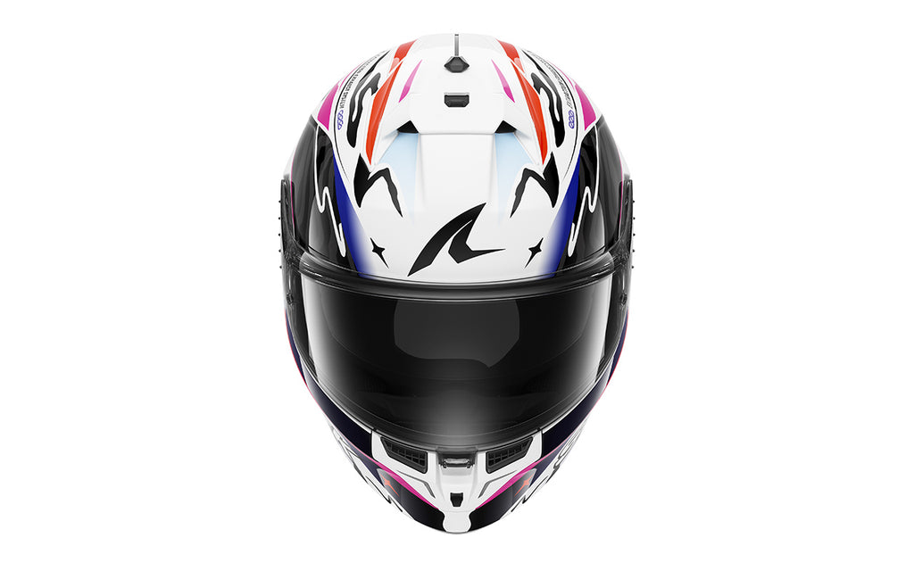 CAPACETE SHARK SKWAL CUP SPEED-FANCY BRANCO/PRETO/LARANJA (WKO) - M