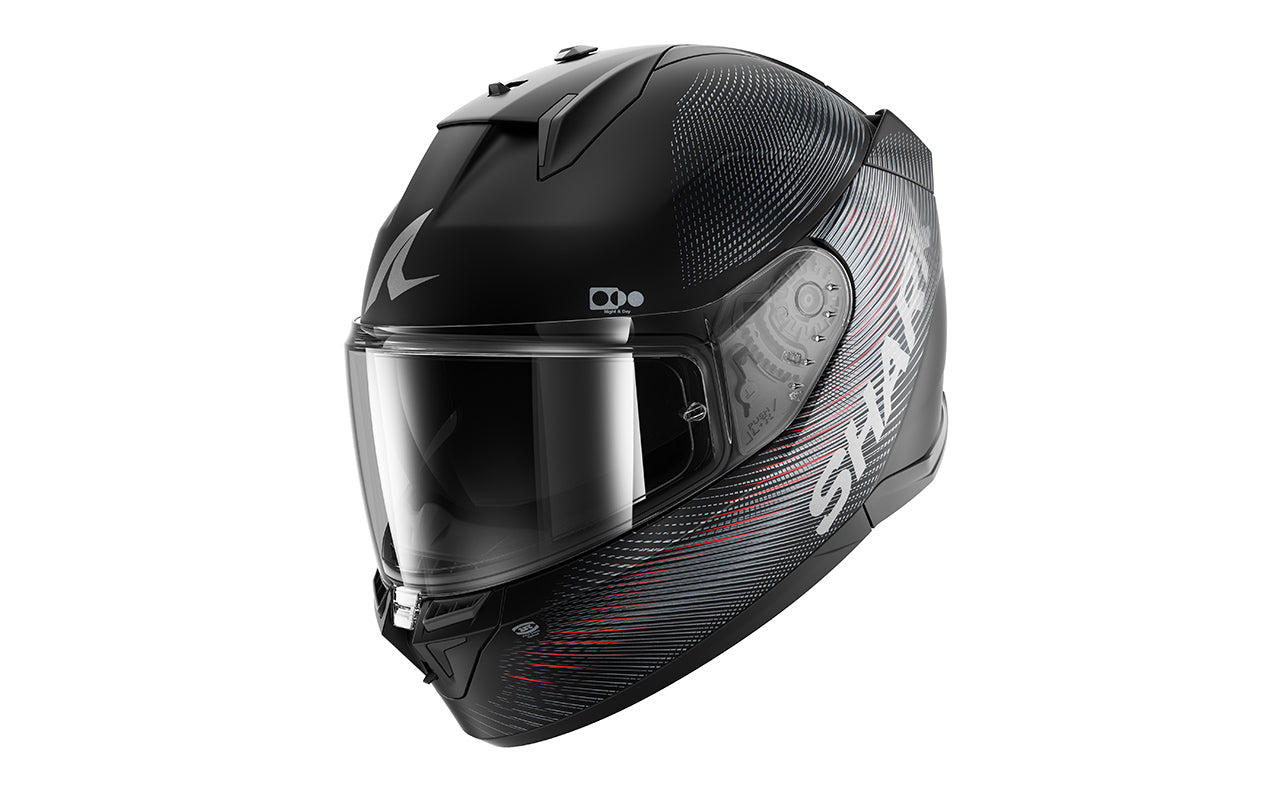 CAPACETE SHARK D-SKWAL 3 SP LYNE PRETO/ANTRACITE/VERMELHO (KAR) - M