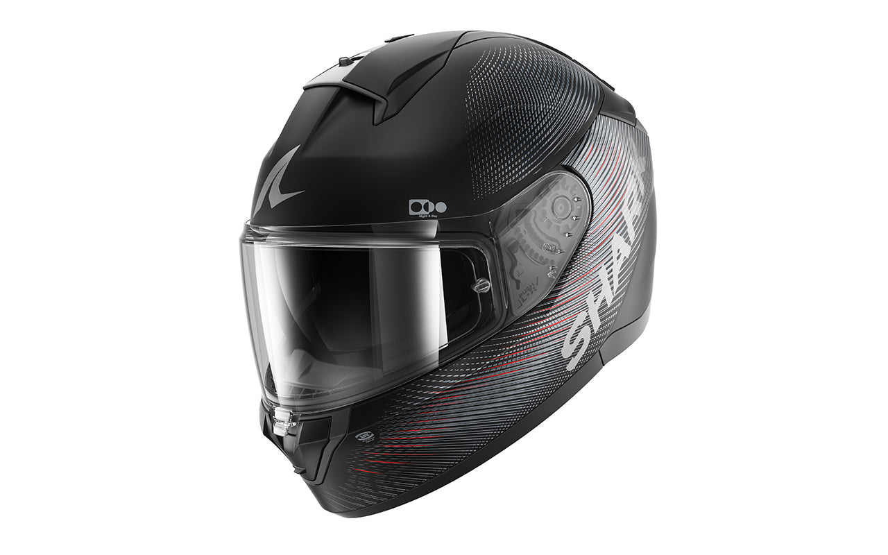 CAPACETE SHARK RIDILL 2 SP LYNE MAT PRETO/ANTRACITE (KAA) - M