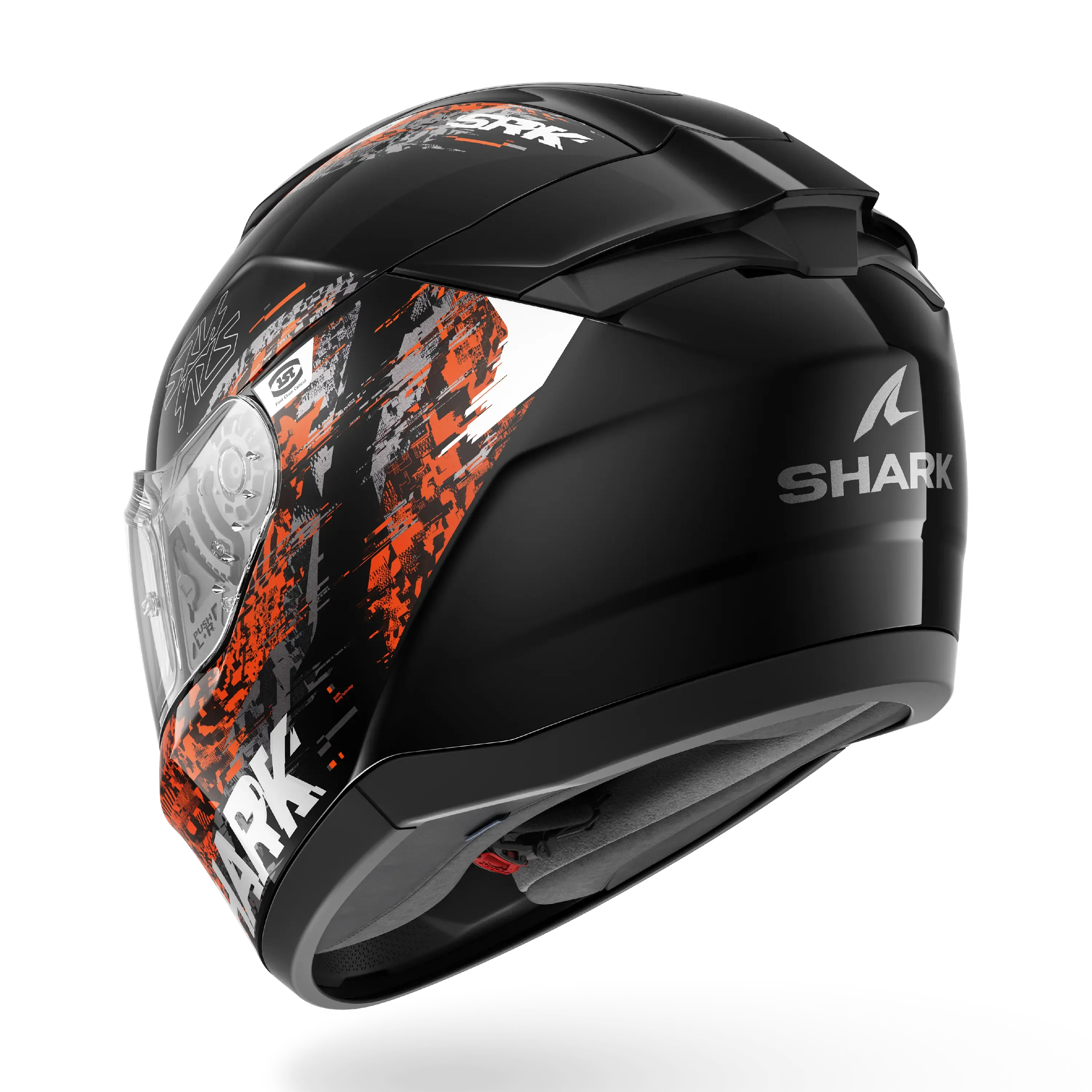 CAPACETE SHARK RIDILL 2 SPEED-VIB PRETO/ANTRACITE/LARANJA (KAO) - M