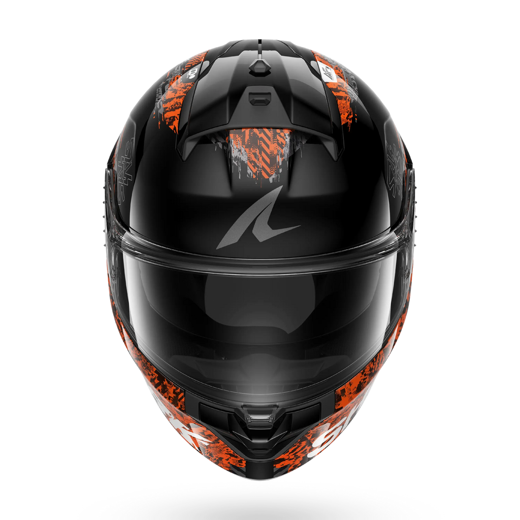 CAPACETE SHARK RIDILL 2 SPEED-VIB PRETO/ANTRACITE/LARANJA (KAO) - M