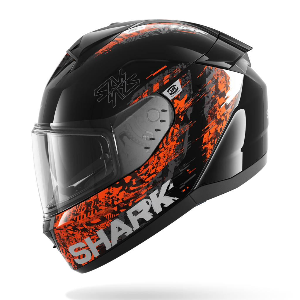 CAPACETE SHARK RIDILL 2 SPEED-VIB PRETO/ANTRACITE/LARANJA (KAO) - M