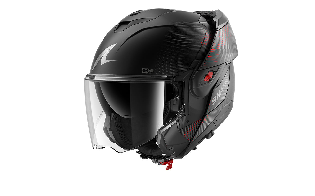 CAPACETE SHARK OXO SP LYNE MAT PRETO/ANTRACITE (KAA) - M