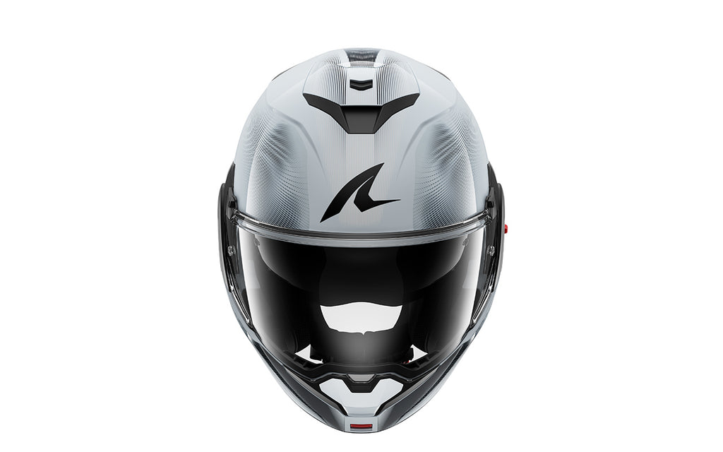 CAPACETE SHARK OXO SPEED-TECH PRATA/BRANCO/PRETO (SWK) - M