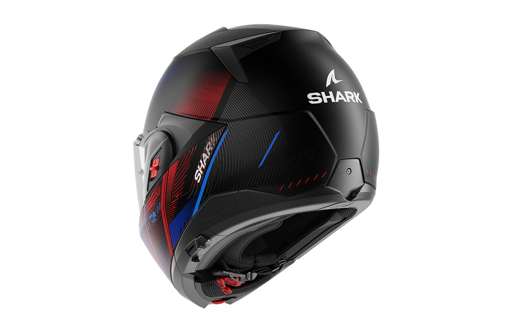 CAPACETE SHARK OXO SPEED-TECH MAT PRETO/AZUL/VERMELHO (KBR) - XL