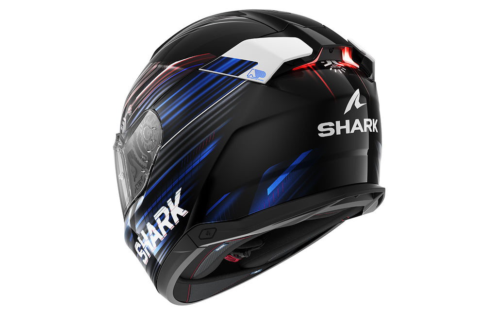 CAPACETE SHARK SKWAL i3 LIGHT-BLUR PRT/VRM/AZL (KRB) - L