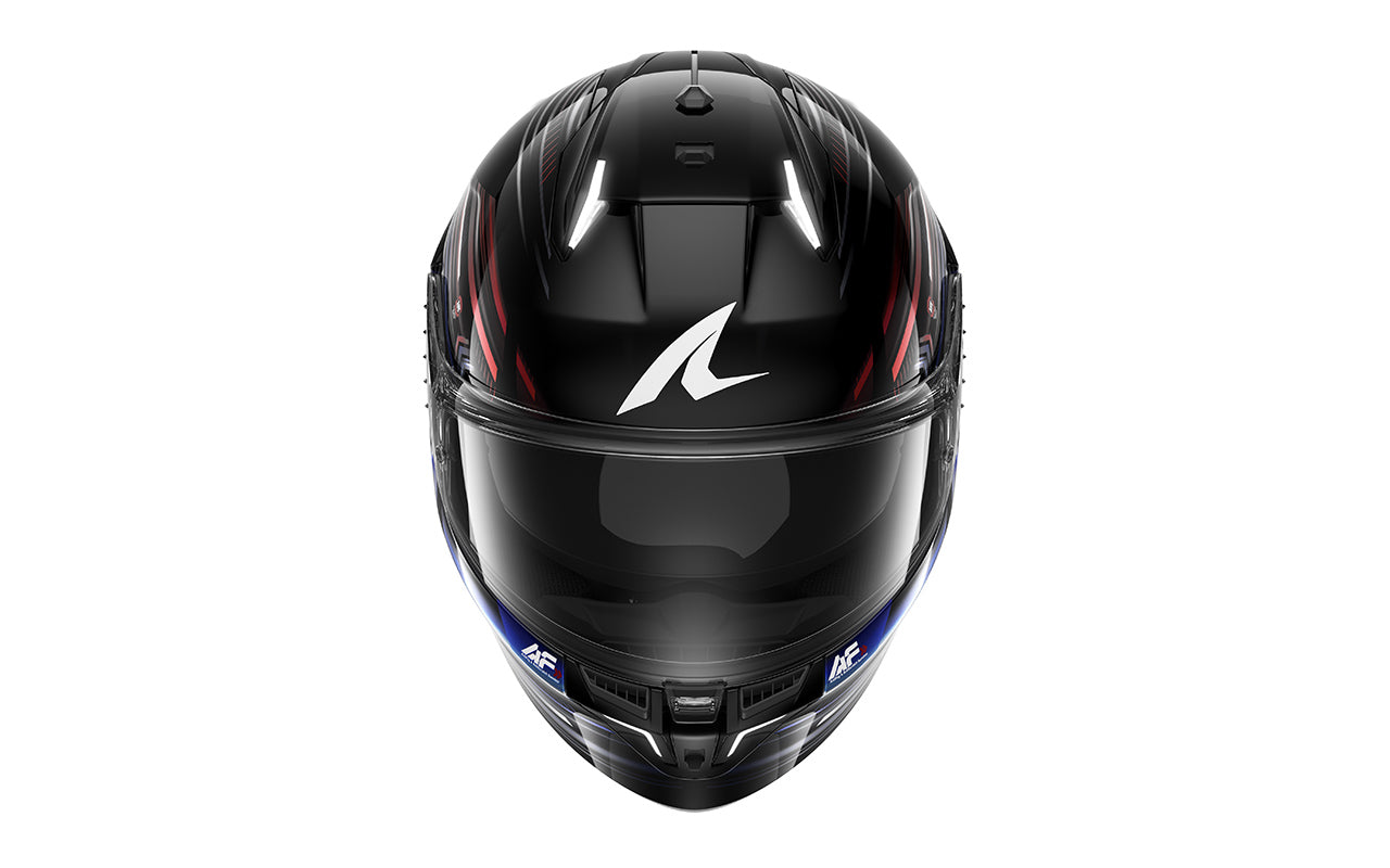 CAPACETE SHARK SKWAL i3 LIGHT-BLUR PRT/VRM/AZL (KRB) - L