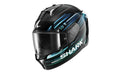 CAPACETE SHARK SKWAL i3 LIGHT-BLUR PRT/AZL/VRD (KBG) - XL