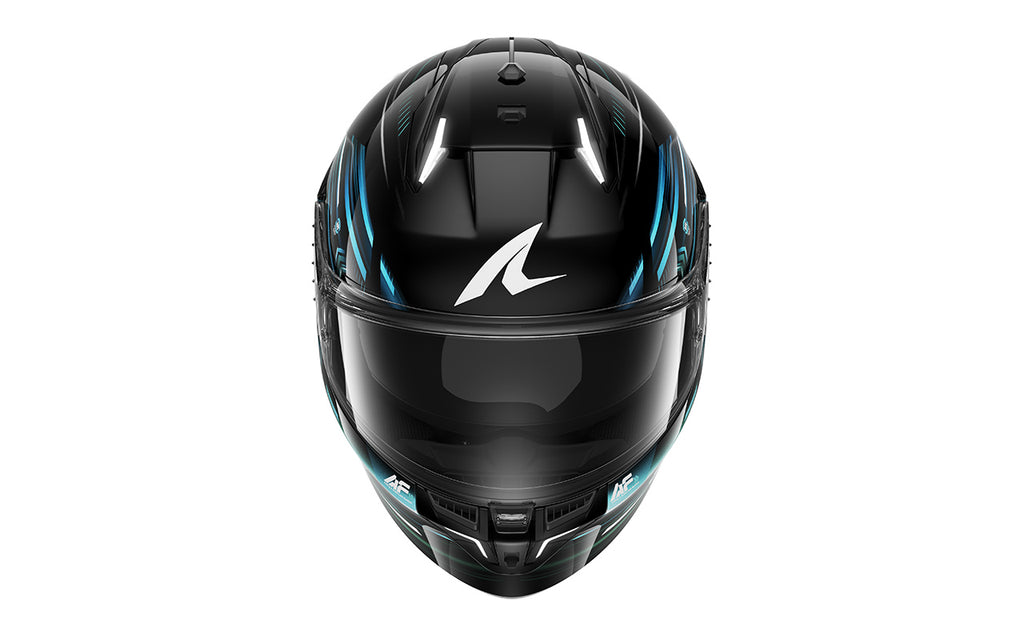 CAPACETE SHARK SKWAL i3 LIGHT-BLUR PRT/AZL/VRD (KBG) - XL