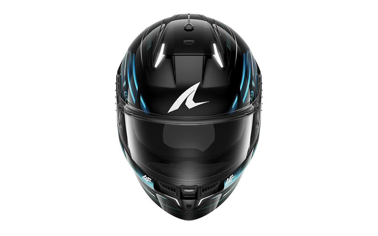 CAPACETE SHARK SKWAL i3 LIGHT-BLUR PRT/AZL/VRD (KBG) - XL