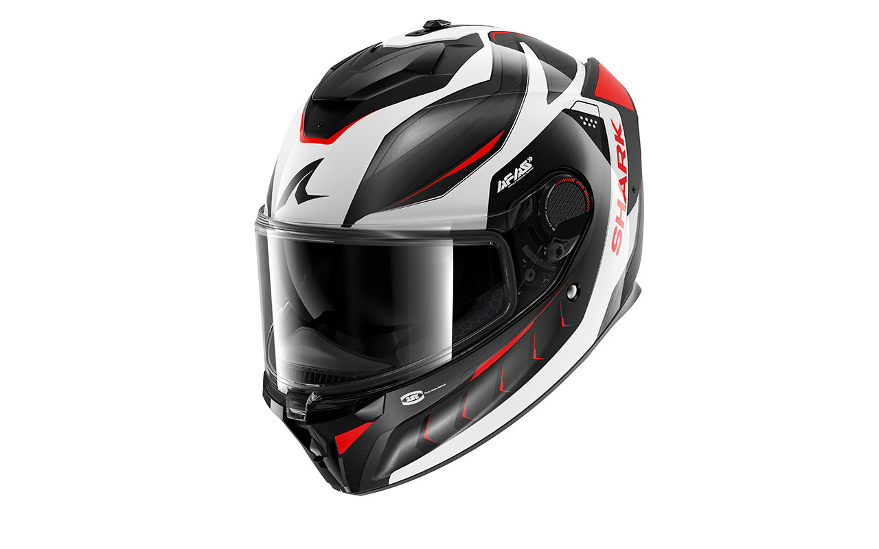 CAPACETE SHARK SPARTAN GT PRO MEKARIUM CARBON/PRATA/VERMELHO (DSR) - XL