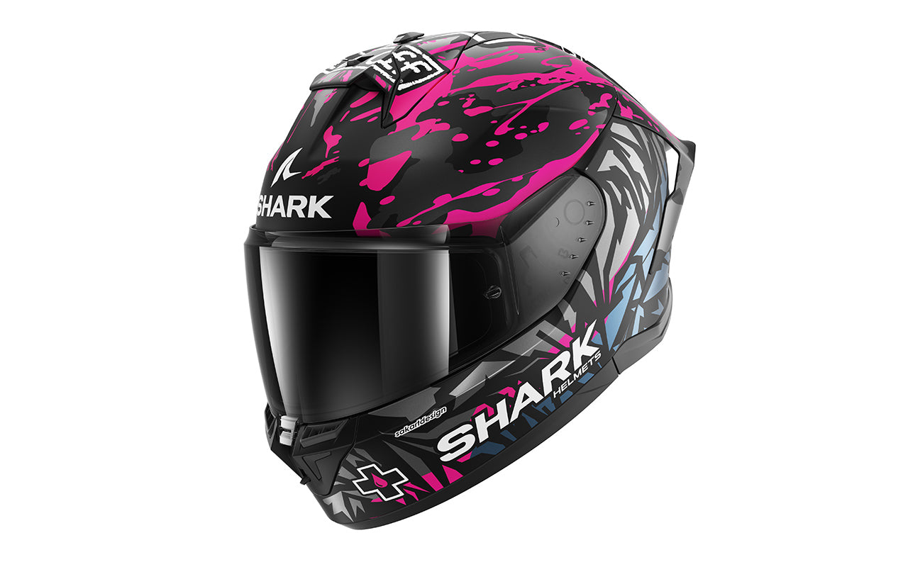 CAPACETE SHARK SKWAL CUP REPLICA REDDING PRETO/VIOLETA/AZUL (KVB) - XL