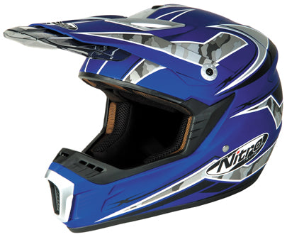 CAP NITRO MX422 AZUL MAT/PRT/PRATA - S (33)