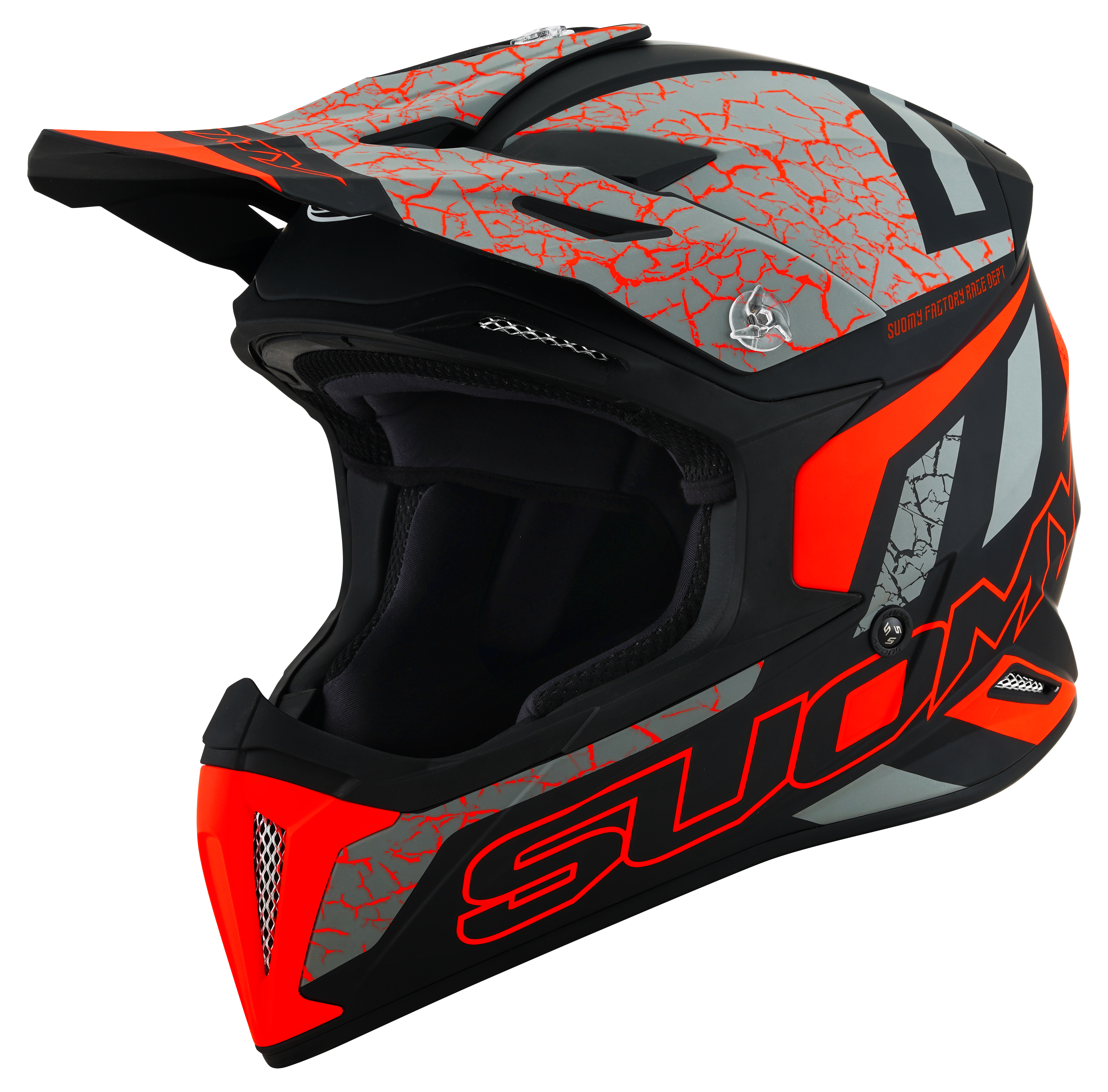CAPACETE SUOMY X-WING REEL MAT LARANJA FLUO- M