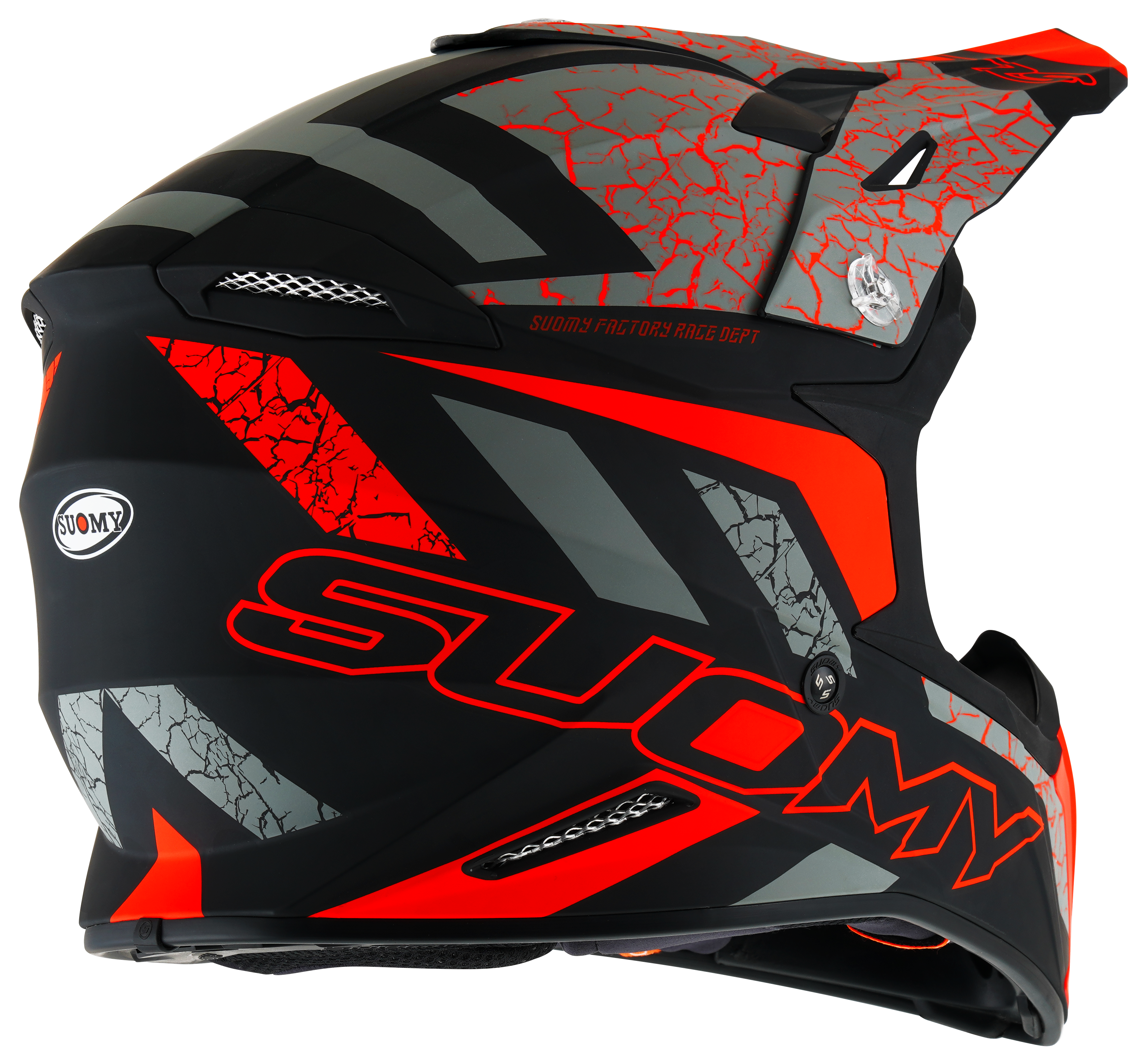 CAPACETE SUOMY X-WING REEL MAT LARANJA FLUO- M