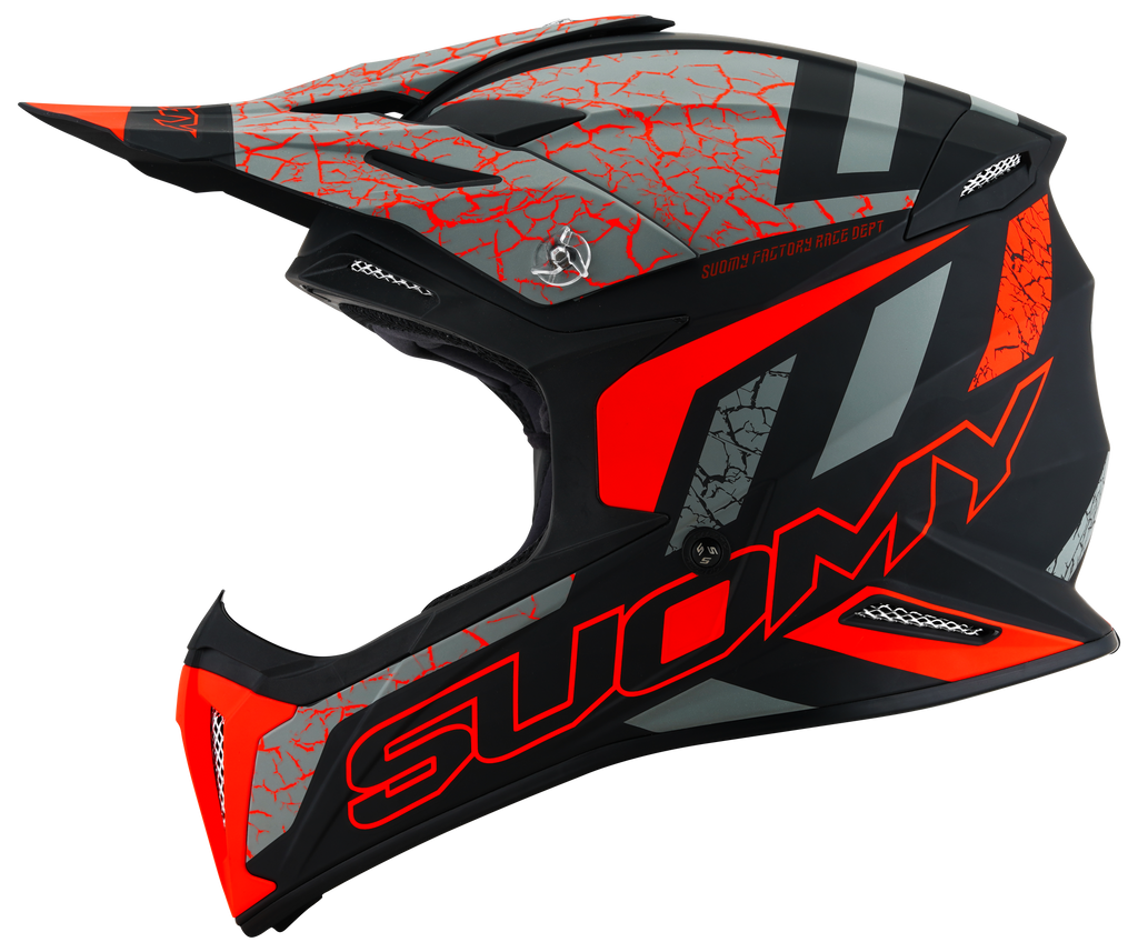 CAPACETE SUOMY X-WING REEL MAT LARANJA FLUO- M