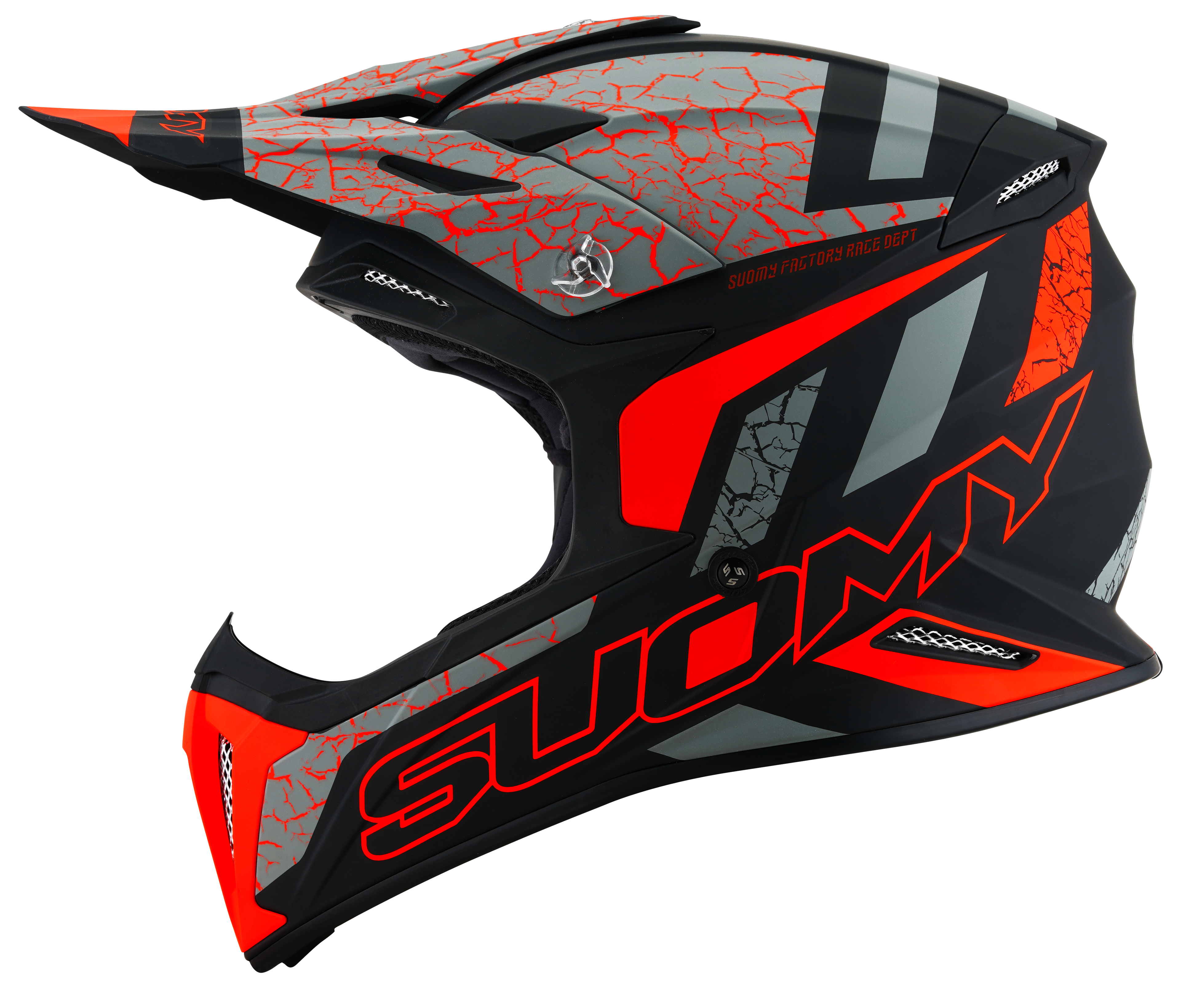 CAPACETE SUOMY X-WING REEL MAT LARANJA FLUO- M