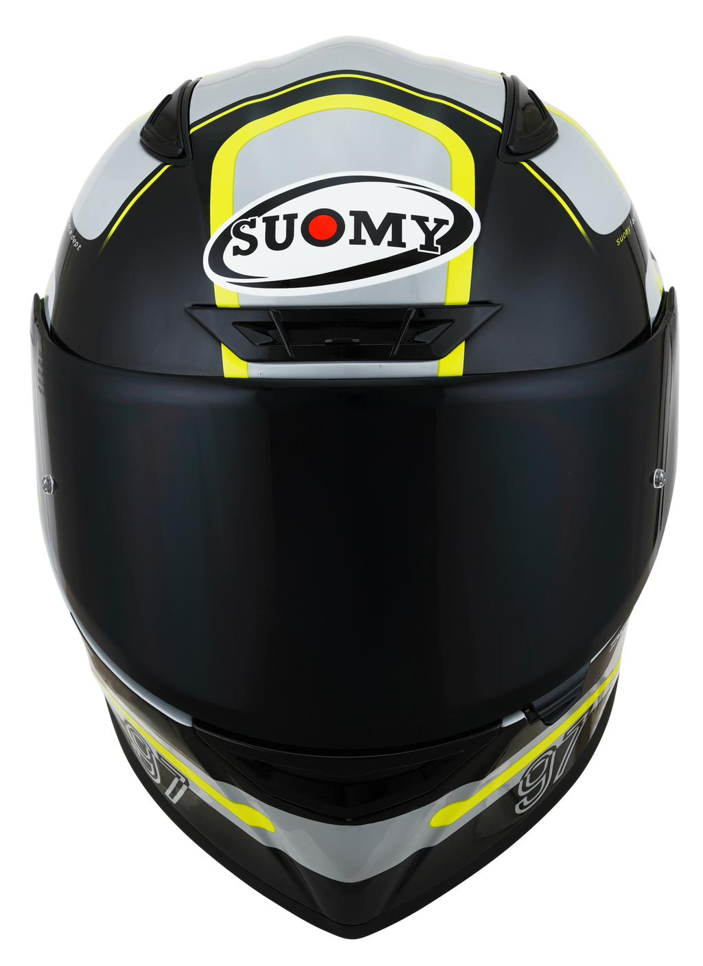 CAPACETE SUOMY TRACK-1 NINETY SEVEN CINZA/AMARELO /E06 - L