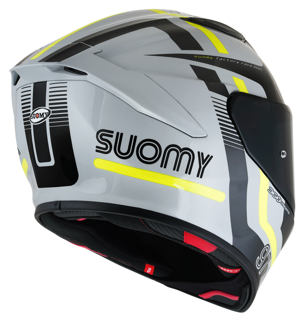 CAPACETE SUOMY TRACK-1 NINETY SEVEN CINZA/AMARELO /E06 - XL