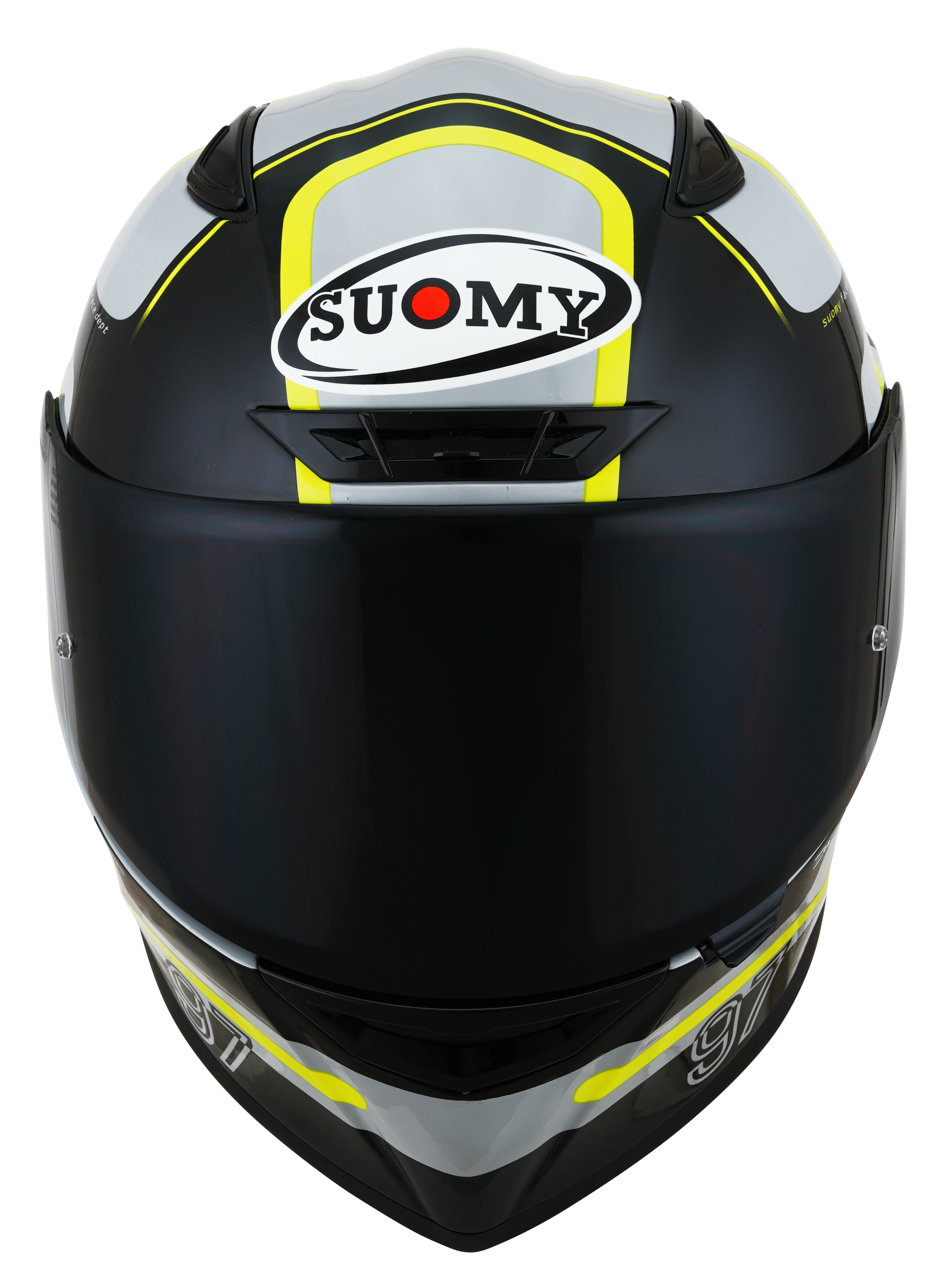 CAPACETE SUOMY TRACK-1 NINETY SEVEN CINZA/AMARELO /E06 - XL