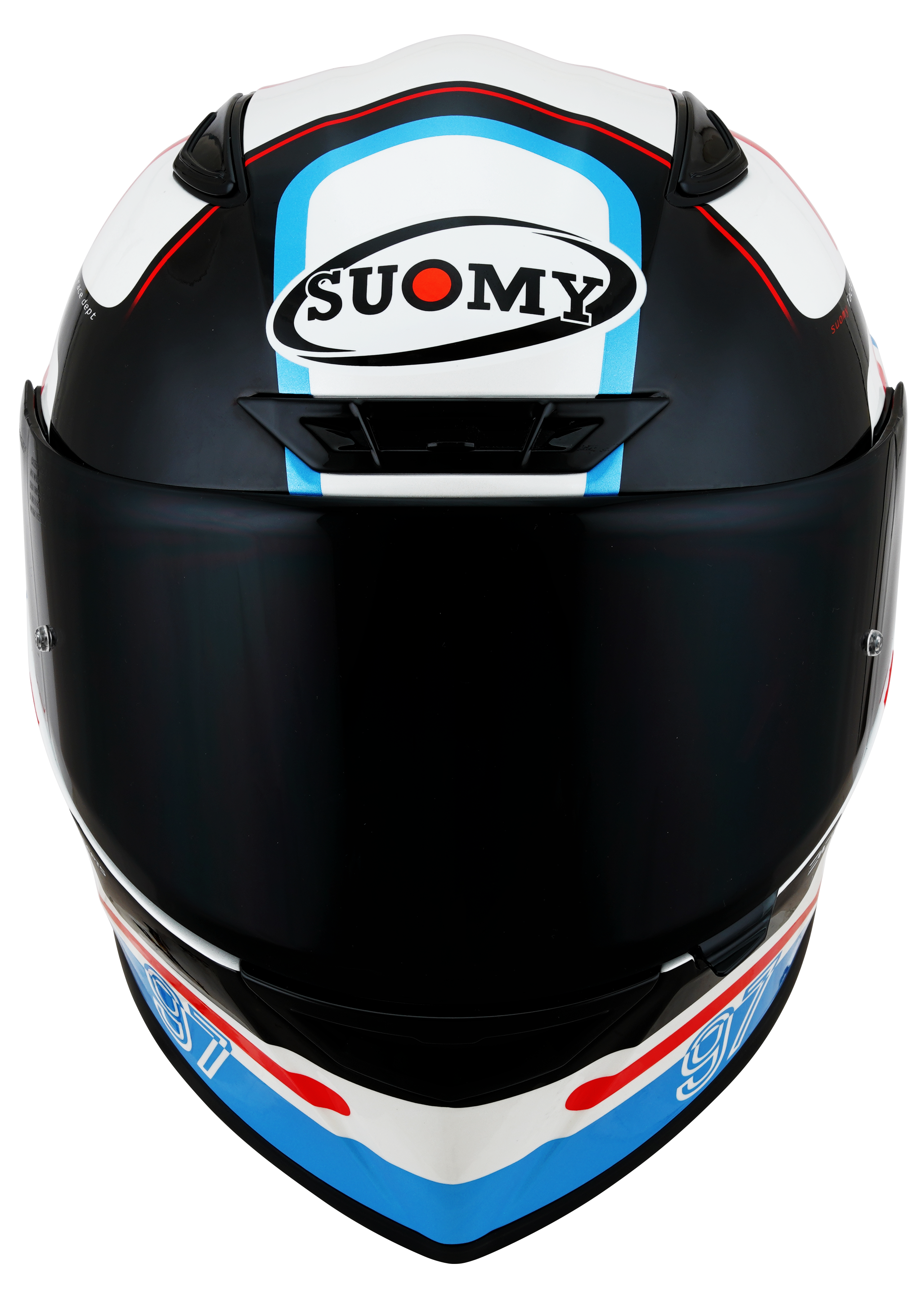 CAPACETE SUOMY TRACK-1 NINETY SEVEN BRANCO/VERMELHO /E06 - M