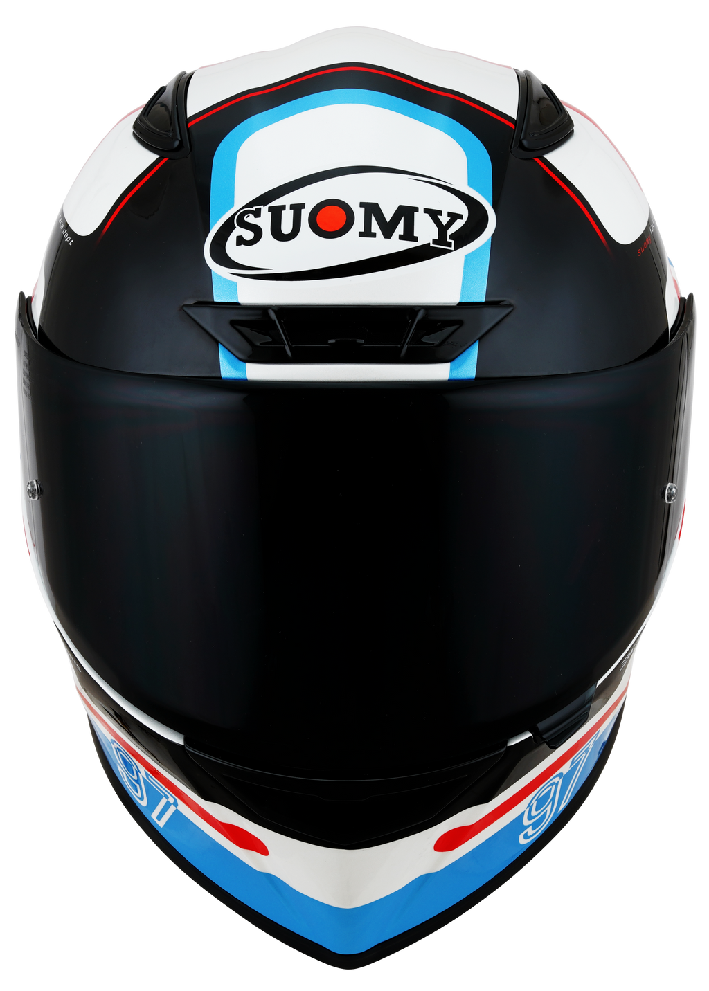 CAPACETE SUOMY TRACK-1 NINETY SEVEN BRANCO/VERMELHO /E06 - XL