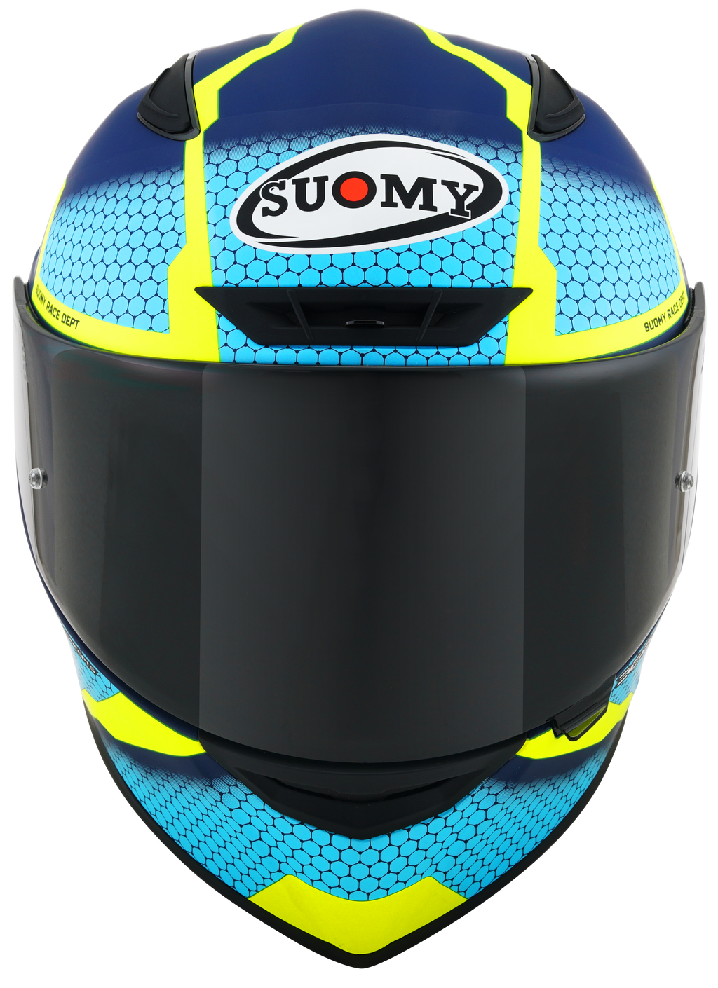 CAPACETE SUOMY TRACK-1 REACTION MAT AZUL/AMARELO /E6 - L -